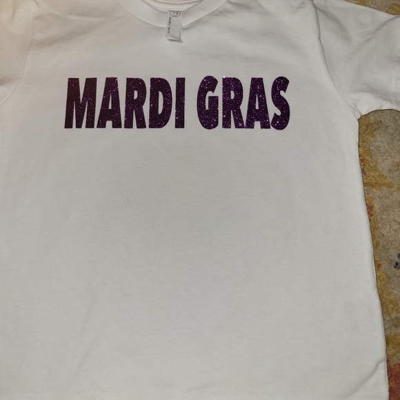 Kids White Mardi Gras T-Shirt - Picture 5 of 10